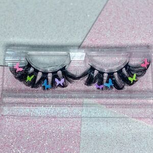 𝅺- UV Reactive Butterfly Faux Mink Lashes